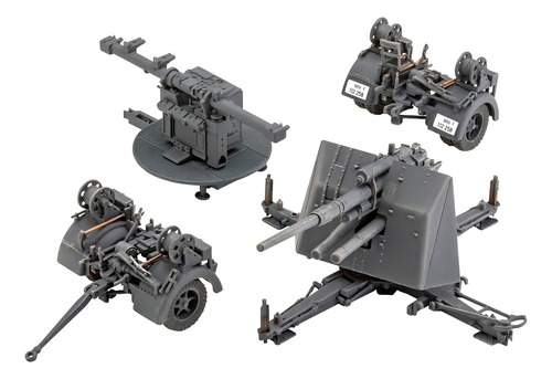 8,8 Cm Flak 37 E Sd.anh. 202 - 1/72 Revell 03325 - 196 Peças