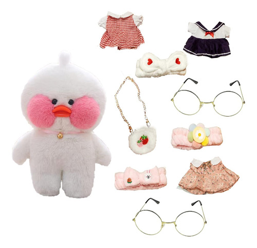 Pato De Peluche De Juguete Con 9 Trajes Y Accesorios