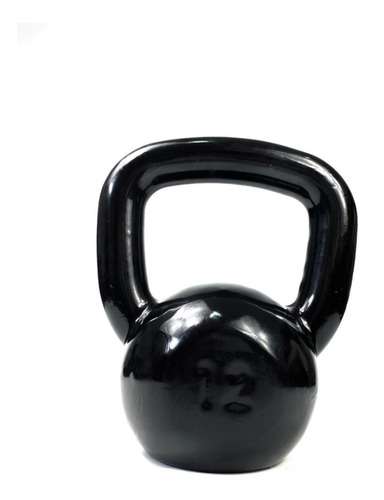 Kettlebell 12kg Emborrachado Preto