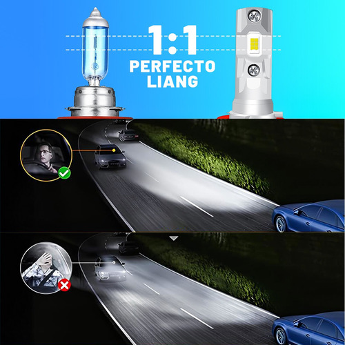 Kit De Faros Led Csp H4 H7 H11 9005 9006 Canbus Auto 20000lm