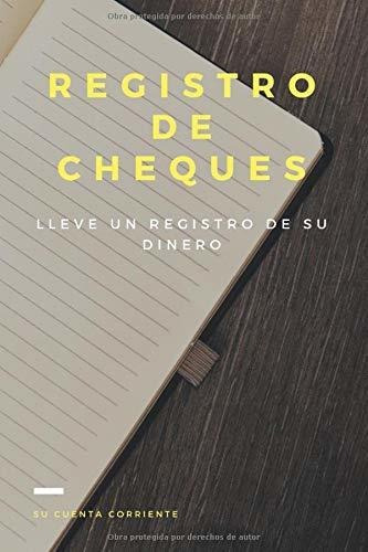 Libro : Registro De Cheques Lleve Un Registro De Su Dinero,