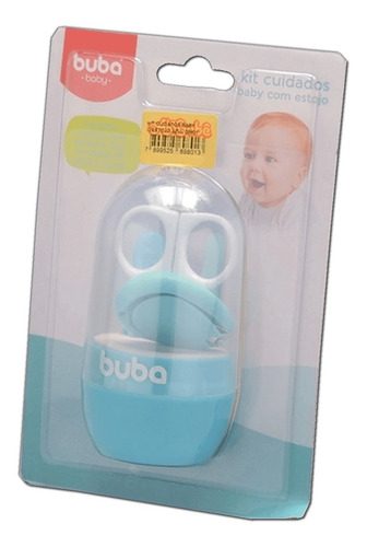 Kit Cuidados Babê Azul Com Estojo Acessórios Livre Bpa Buba