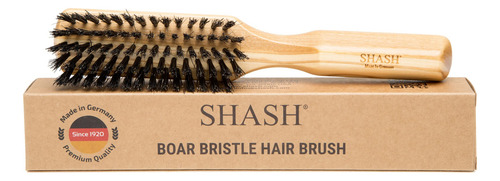 Cepillo De Pelo Shash 100% Cerdas De Jabalí Hecho A Mano En