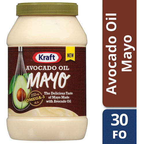 Mayonesa Kraft Mayo Con Aceite De Aguacate 887ml Importado