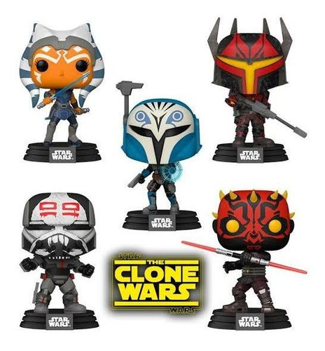 Star Wars Funko Pop X 5 Ahsoka Darth Maul Wrecker Bo-katan +