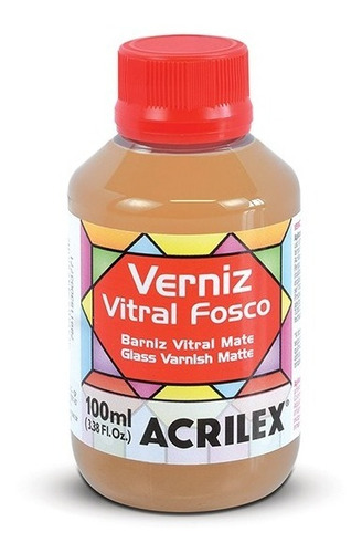 Verniz Vitral Fosco Acrilex 100ml Cor Incolor