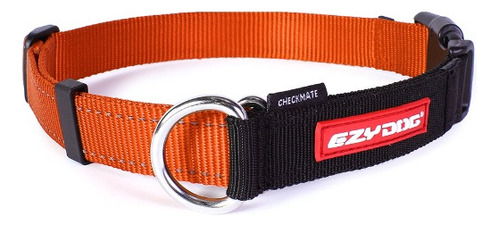 Collar Checkmate Para Perro Ezydog Color Naranja Tamaño del collar M