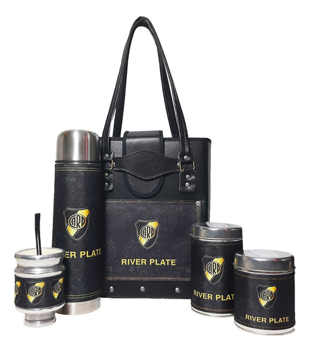 Set Matero Equipo Kit De Mate, River Plate M5 P/g, Mary Mh