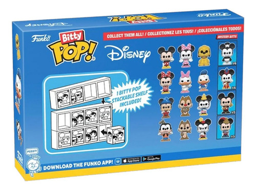 Pack De 4 Figuras Coleccionables Disney Funko Bitty Pop