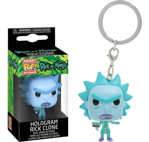 Pop Llavero: Rick & Morty - Hologram Rick Clone