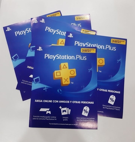 Tarjeta Playstation Plus 3 Meses Región Usa Ps3 Ps4 Psn