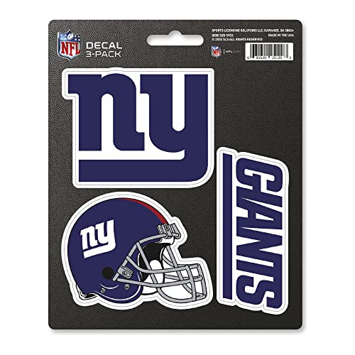 Calcomanía Del Equipo De Nfl New York Giants, Paquete ...