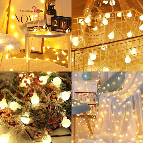 Serie Led Luces Globo 7.5m 50led Usb Navidad Decorativas Luz