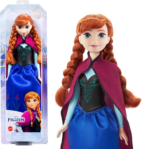 Muñeca Y Accesorio Mattel Disney Frozen Anna Fashion, Signa.