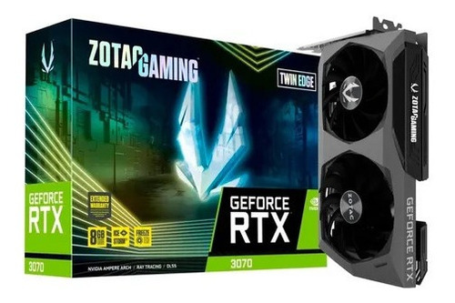 Placa De Video Zotac Geforce Rtx 3070 Twin Edge Lhr 8 Gb