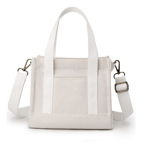 Bolso Casual De Lona De Gran Capacidad For Mujer; .