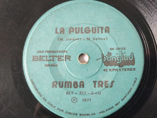 Vinilo Single De Rumba Tres  Tiburon ( G46