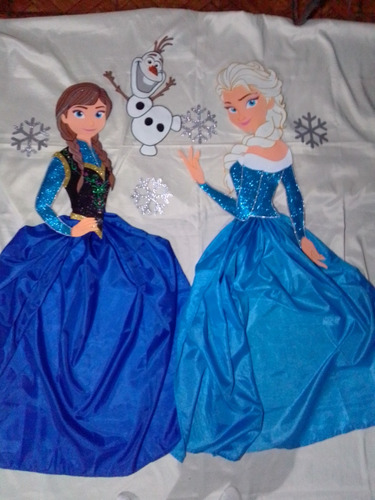 Frozen Anna Y Elsa Princesas Disney En Foami Decorar Fiestas