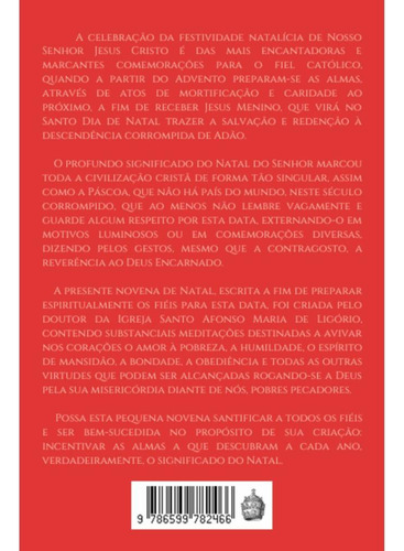 Novena De Natal, De Santo Afonso De Ligório. Editorial Triregnum, Capa Mole, Edição 1 Em Português, 2022