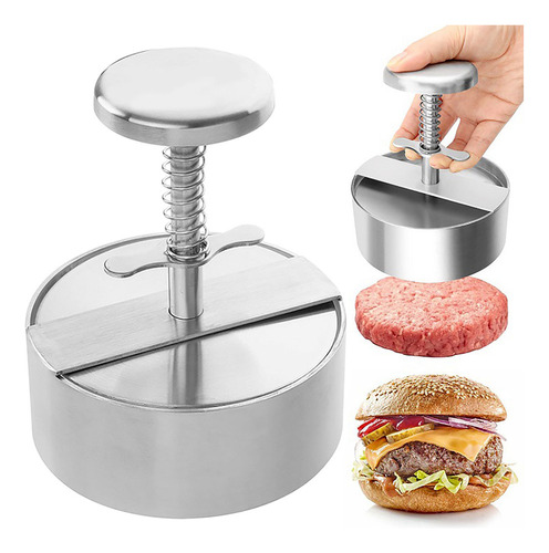 Máquina Para Hacer Hamburguesas Ajustable De Acero Inoxidabl