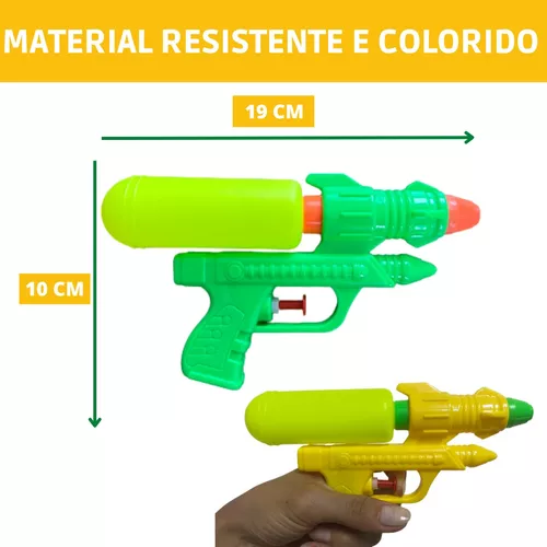 Kit 3 Pistola Arminha Water Gun Lança Água Brinquedo 23cm