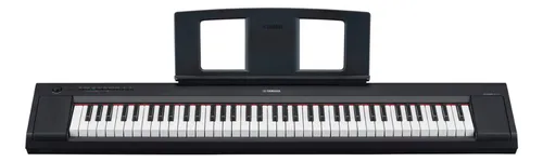Piano digital Piaggero Black Np 35b 76 teclas Fuente C Yamaha 100-240V
