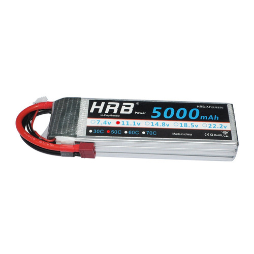 Hrb 11.1v 5000mah 3s Lipo Batería 50c 100c Para Rc Teledirig