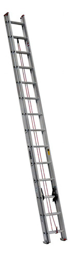 Escalera De Extensión Aluminio 7.63 M Cuprum 494-28n Color Plateado