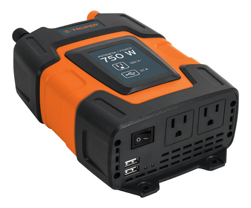 Inversor De Corriente 750 W Para Carro, Con Usb Y 2 Enchufes