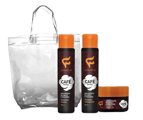 Kit De Tratamento Café Bomba Fashion + Brinde