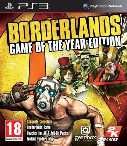 Borderlands Game Of The Year Edition- Ps3 Fisico, 0 Usos!