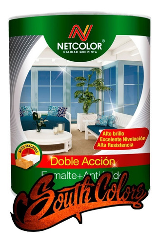 Sintetico Convertidor Negro Mate 4lts Netcolor 3 En 1 Sc