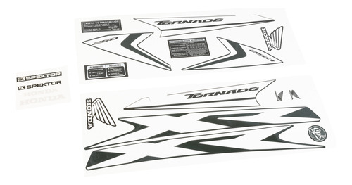 Kit Calco Honda Xr 250 Tornado 18 Blanca Spektor