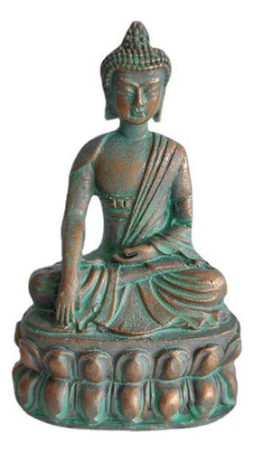 5 Arenisca Sentado Estatua De Buda Decoración Bronce