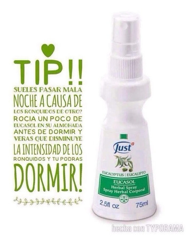 Imagen 2 de 2 de Eucasol Just Eucalipto En Spray