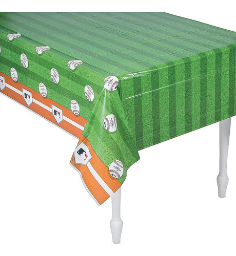 Fun Express Rawlings Baseball Table Cover - Party Supplies -