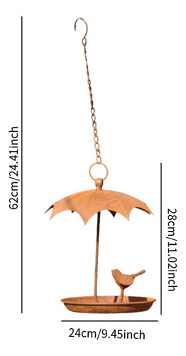 Ornamento De Comedero Para Pájaros Colgantes, Decoración