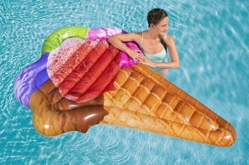 Colchoneta Inflable 'cono De Helado Bestway Modelo 43183 Color Multicolor