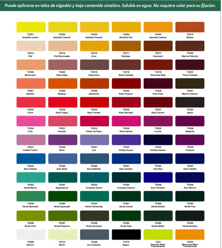 Imagen 2 de 2 de Pintura Para Tela Oro Color Premium Tx Promo X2