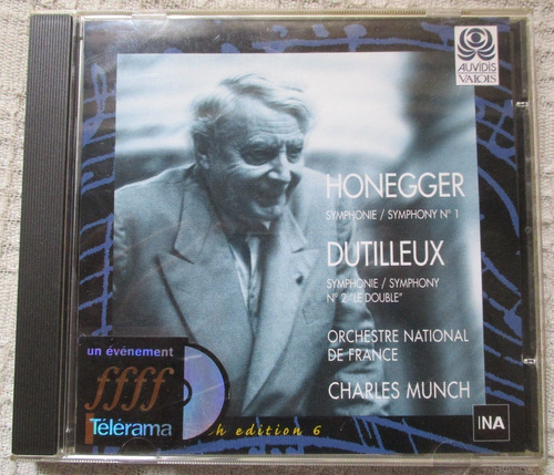 Imagen 1 de 4 de Honegger, Symphony Nº 1, Dutilleux Nº 2 'le Double' Munich 