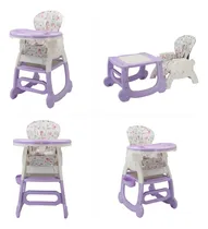 Comprar Silla De Comer Bebe 4 En 1 Mesa Escritorio Babycam Oxi Color Lila Camlux