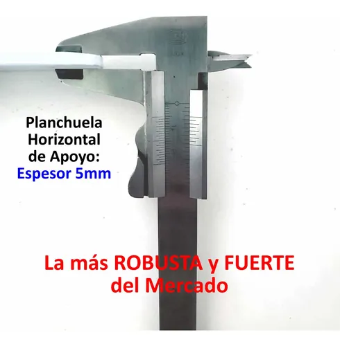7 Soporte Ménsula Planchuela Escuadra 25x35cm Reforz 5mm Esp