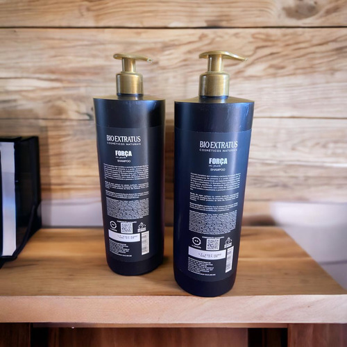 Kit 1 Shampoo Condicionador Força Com Pimenta 1l