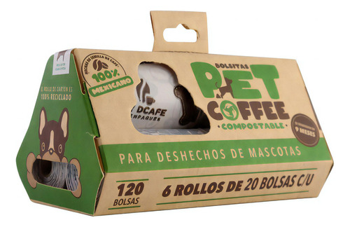 Bolsas Reciclables Para Heces Perro Gato Biodegradables Meru