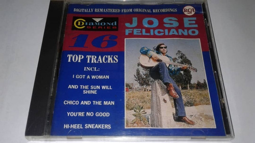 Jose Feliciano 16 Top Tracks. Cd Original Usado Qqa. Mz