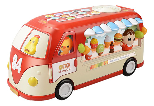 Brinquedos Musicais De Ônibus Com Alfabeto Vermelho