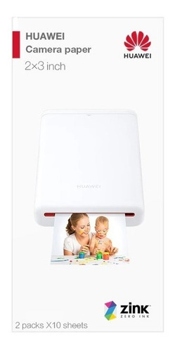 Papel Fotográfico Impressora Portátil Huawei Ar Zink (20 Un)