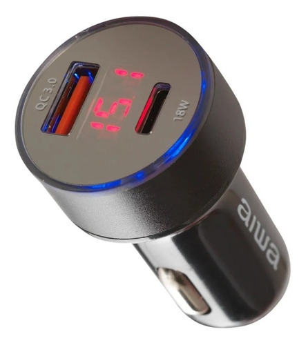 Cargador Auto Usb Celular Aiwa Qc3.0 18w