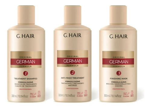 Kit Escova Progressiva Alemã Ghair 3 X 300ml