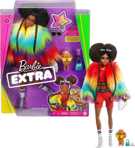 Barbie Extra Negra 2021 Lançamento Pronta Entrega Articulada